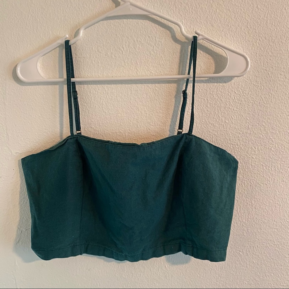 Crop Linen Tank